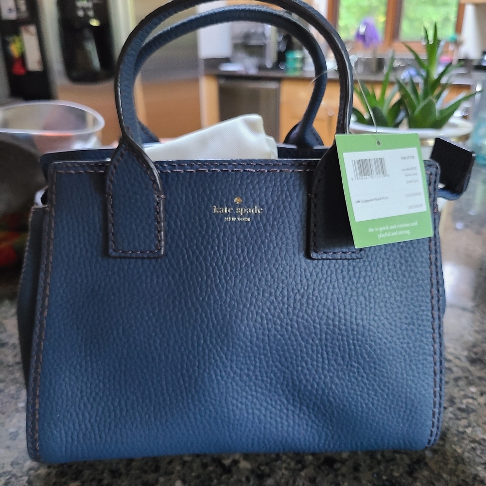 NWT Blue (Azurite) Dunne Lane Small Lake Kate Spade Crossbody Bag